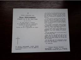 Roza Vercammen ° Beerzel 1937 + Booischot-Pijpelheide X Alfons Claes (Fam: Geens - Pelgrims) - Obituary Notices