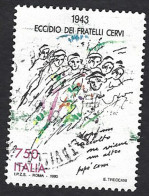 Italia 1993; Eccidio Dei Fratelli Cervi ; Usato - 1991-00: Afgestempeld