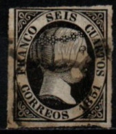 ESPAGNE 1851 O - Usati