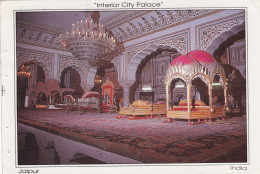 INDE. JAIPUR (ENVOYE DE). " INTERIOR CITY PALACE "  ANNEE 2001 + TEXTE + TIMBRES. LEOPARD - Iran