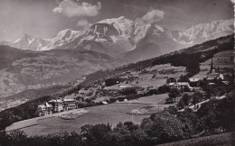 74, Combloux, L’Église, L’Hôtel SNCF Et Le Mont Blanc - Combloux