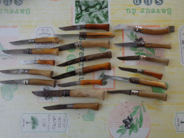 Lot De 19 Couteaux OPINEL , Certains Très Anciens , - Knives