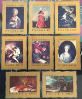POLAND 1967 National Gallery Paintings. Michel 1808-15 ** - Unused Stamps