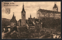 Künstler-AK Steyr, Die Alte Eysnstadt 1584  - Autres & Non Classés