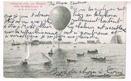 34  PALAVAS LES FLOTS  SORTIE DU MEDITERRANEEN II DE M. DE LA VAUX 1904 - Palavas Les Flots