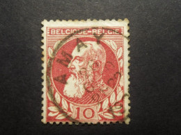 Belgie - Belgique 1921  - OPB/COB  N° 74  - 10 C  - Obl. - AMAY - 1905 - 1905 Thick Beard