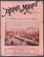 Le Ministre De La Guerre En Algérie / Revue Armée Et Marine N° 89 - Sonstige & Ohne Zuordnung