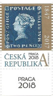 942 Czech Republic Mauritius 2017 Stamp On Stamp - Postzegels Op Postzegels