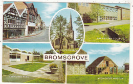 ANGLETERRE. BROMSGROVE. MULTIVUES. DIFFERENTS ASPECTS. ANNEE 1986 + TEXTE + TIMBRE - Bromsgrove