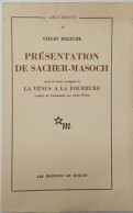 Présentation De Sacher-Masoch Avec Le Texte Intégral De La Vénus à La Fourrure - Andere & Zonder Classificatie