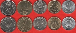 Hungary Set Of 5 Coins: 1 - 20 Forint 1990 "Transitional Coinage" (RARE) UNC - Hongarije