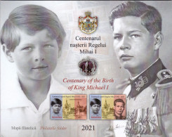 ROMANIA 2021 - CENTENARY OF THE BIRTH OF KING MIHAI - PHILATELIC ALBUM - Altri & Non Classificati