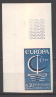 Superbe Coin De Feuille Europa  YT 1490 De 1966 Sans Trace De Charnière - Unclassified