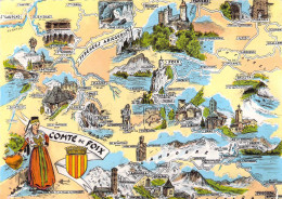 09 - Ariège - Carte Géographique - Other & Unclassified