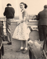 Photo Vintage Paris Snap Shop -femme Women Bateau Boat  - Barcos