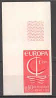 Superbe Coin De Feuille Europa  YT 1491 De 1966 Sans Trace De Charnière - Unclassified