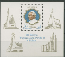 POLAND 1987 Papst Johannes Paul II. In Polen Block 103  ** - Unused Stamps