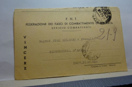 II° GUERRA  --  FRANCHIGIA  MILITARE  --  P.N.F. - FASCIO DI COMBATTIMENTO DI MISURATA - Guerra 1939-45