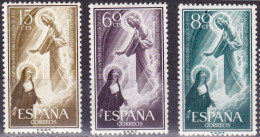 1957 - ESPAÑA - CENTENARIO DE LA FIESTA DEL SAGRADO CORAZON DE JESUS - EDIFIL 1206,1207,1208 - Gebruikt
