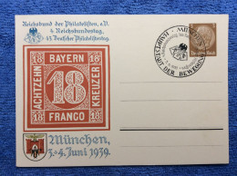 DR - PP122 C106/02 - SST "München Hauptstadt Der Bewegung 4. Reichsbundestag" (1ZKPVT042) - Private Postwaardestukken