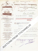 Lettre Illustrée 1941- HAINE-SAINT-PIERRE - FORGES-USINES & FONDERIES - Locomotives, Tenders, Wagons, - Sonstige & Ohne Zuordnung
