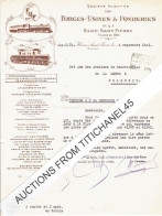 Lettre Illustrée 1941- HAINE-SAINT-PIERRE - FORGES-USINES & FONDERIES - Locomotives, Tenders, Wagons, - Otros & Sin Clasificación