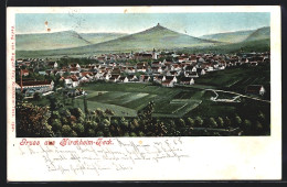 AK Kirchheim-Teck, Ortspanorama Mit Gebirge Im Hintergrund  - Kirchheim