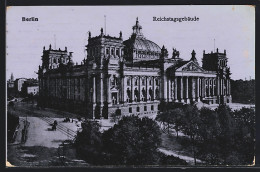 AK Berlin-Tiergarten, Reichstagsgebäude Aus Der Vogelschau  - Dierentuin