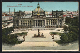 AK Berlin-Tiergarten, Reichstagsgebäude, Blick Von Der Siegessäule  - Dierentuin