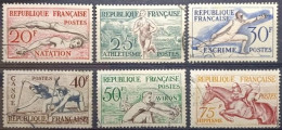 FRANCE N°960 à 965 Jeux Olympiques D’Helsinki. Cachet Discret.... - Used Stamps