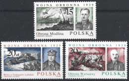 POLAND 1988  Y.T. 2966/2968 ** - Unused Stamps