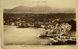 CPA (Alpes Maritimes). NICE, Entrée Du Port Et Monument Aux Morts (n°92) - Autres & Non Classés