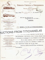 Lettre Illustrée 1941- HAINE-SAINT-PIERRE - FORGES-USINES & FONDERIES - Locomotives, Tenders, Wagons, - Other & Unclassified