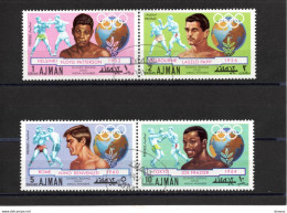 AJMAN 1971, Boxe,  Boxeurs Michel 1054-1057 Oblitéré - Ajman