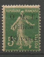 CILICIE N° 81 Point Après O Plus Petit / Petit Carré Noir Dans Le 0 De 10 NEUF* TRACE DE CHARNIERE  / Hinge / MH - Unused Stamps