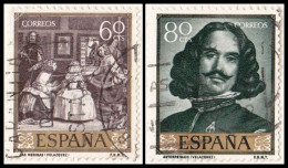 1959 - ESPAÑA - DIEGO VELAZQUEZ - EDIFIL 1241,1243 - Usados