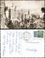 Ansichtskarte Schwangau Schloss Neuschwanstein Im Winter 1956 - Autres & Non Classés