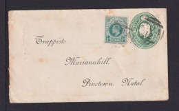 1904 - 1/2 P. Ganzsache Mit Zufrankatur Ab MEHLOMNYAMA Nach Pinetown - Natal (1857-1909)