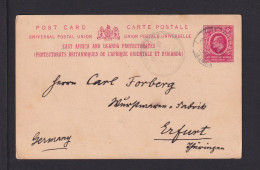 1913 - 6 C. Ganzsache Aus IKUTHA, Aufgabe In KIBWEZI Nach Erfurt - Protectoraten Van Oost-Afrika En Van Oeganda