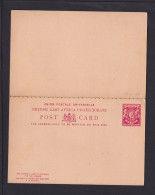 1 A. Rot Doppel-Ganzsache (P 10) - Ungebraucht - Africa Orientale Britannica