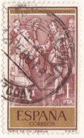1959 - ESPAÑA - III CENTENARIO DEL TRATADO DE PAZ DE LOS PIRINEOS - TAPIZ DE CHARLES LEBRUN - EDIFIL 1249 - Used Stamps