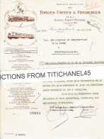 Lettre Illustrée 1942 - HAINE-SAINT-PIERRE - FORGES-USINES & FONDERIES - Locomotives, Tenders, Wagons, - Altri & Non Classificati