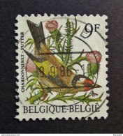 Belgie Belgique - 1985 - OPB/COB N°  2190 ( 1 Value ) - A. Buzin - Putter - Bird 9 F  Obl. Anhee - Gebruikt
