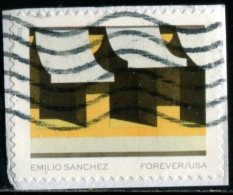 VEREINIGTE STAATEN ETATS UNIS USA 2021 ARTIST EMILIO SANCHEZ: LOS TOLDOS F USED ON PAPER SN 5594 MI 5827 YT 5436 - Used Stamps