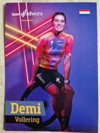 Card Demi Vollering - Team SDWorx - SD Worx - 2023 - Women - Cycling - Cyclisme - Ciclismo - Wielrennen - Cyclisme