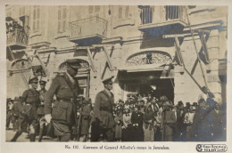 PALESTINE  ISRAEL  BRITISH OFFICIAL PHOTOGRAPH  POSTCARD GENERAL  ALLENBY  ENTERS JERUSALEM JUDAICA WW1 1918  NO. 137 - Guerra 1914-18