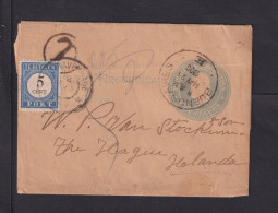 1900 - 4 C. Ganzsache Ab Buenos Aires Nach Den Haag  5 C. Portomarke Mit Ankunftsstempel - Brieven En Documenten