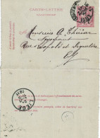 Carte-lettre N° 46 écrite De Liège Vers Liège - Letter-Cards