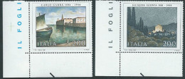 Italia, Italy, Italie, Italien 1981 ; Painting - Italian Art : Carrà + Ugonia  Serie Completa, Francobolli D' Angolo. - Otros & Sin Clasificación