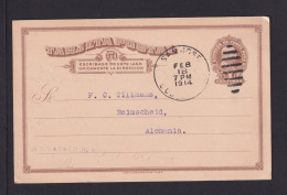1914 - 4 C. Ganzsache (P 14) Ab San Jose Nach Remscheid - Costa Rica